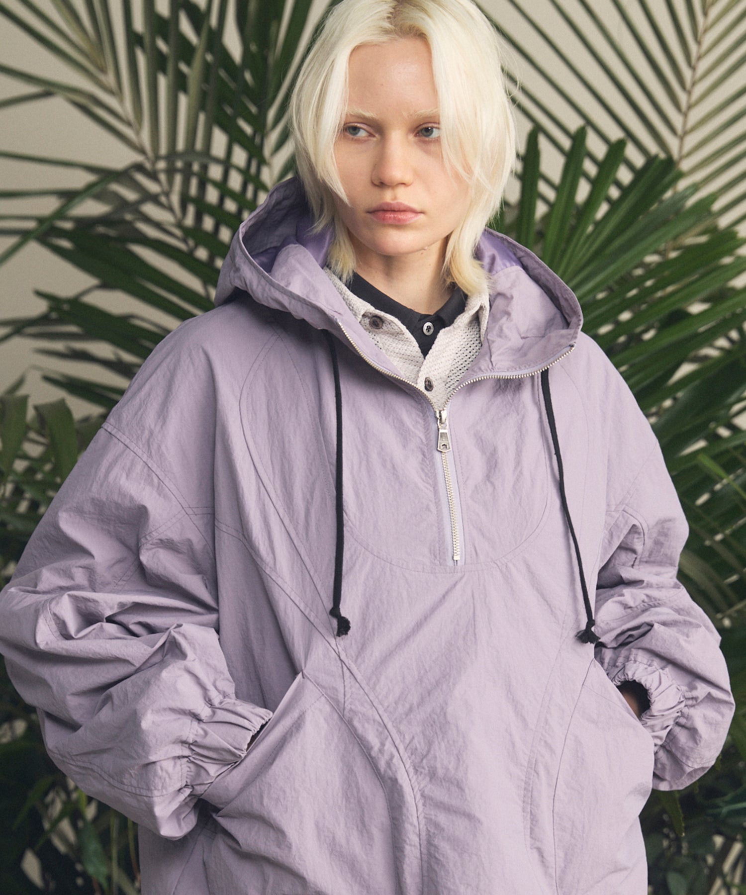 Prime-Over Half Zip Anorak Blouson