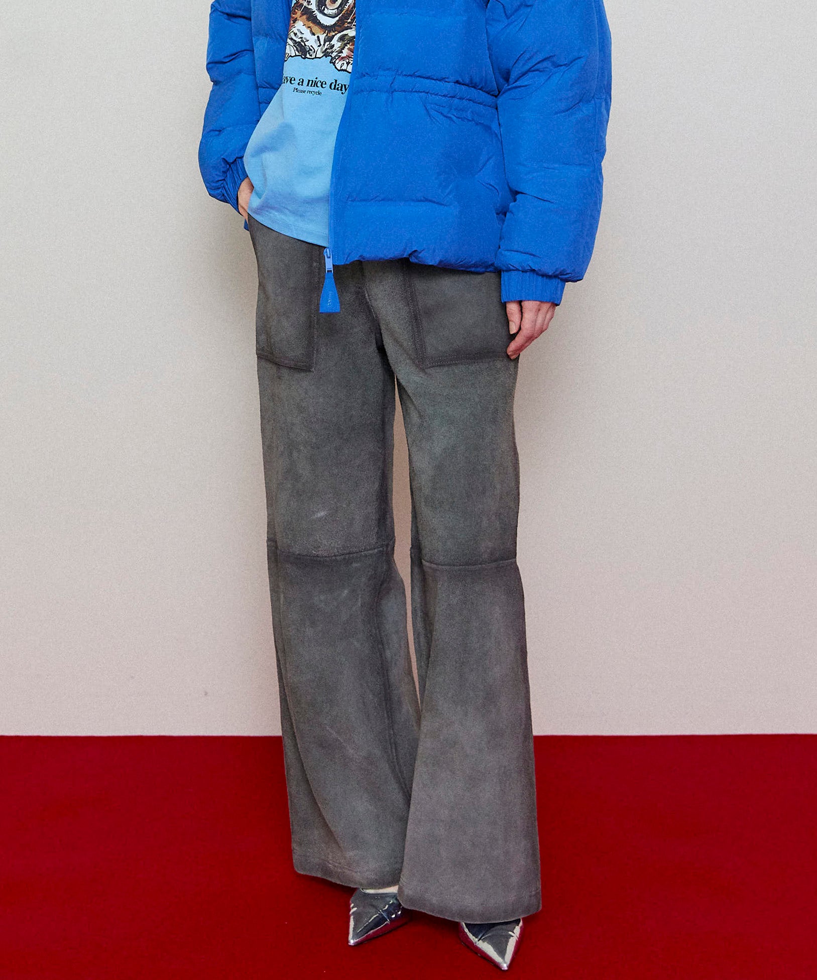 SALE】Real Suede Pants