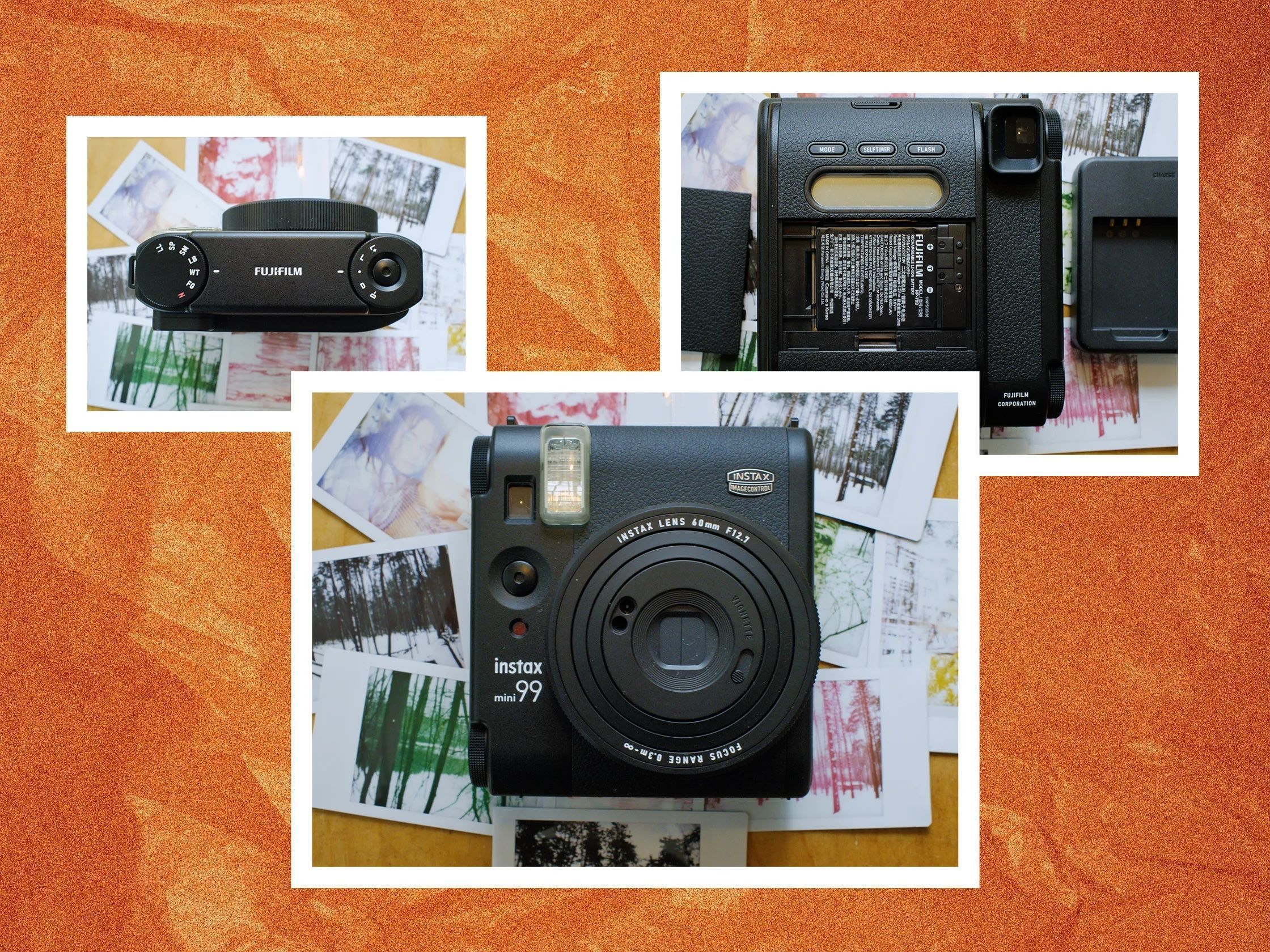 instax mini 99」はマニュアル制御と楽しいエフェクトを備えた多機能な