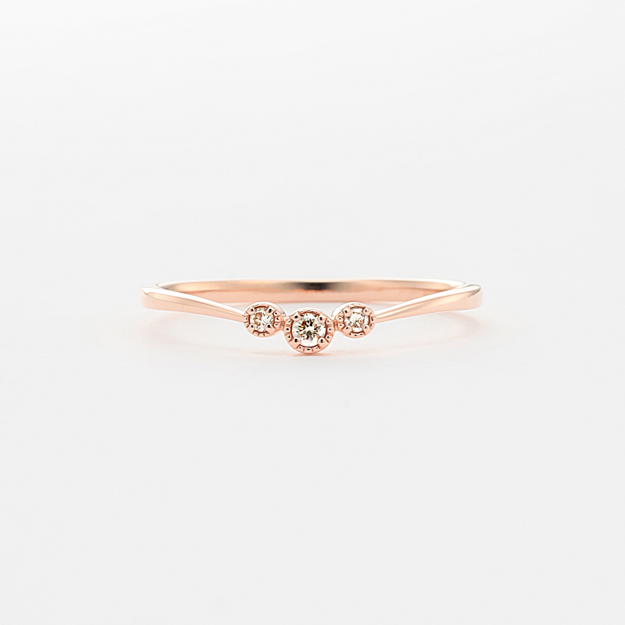 K10 ピンクゴールド ダイヤモンド リング – Milluflora | ミルフローラ