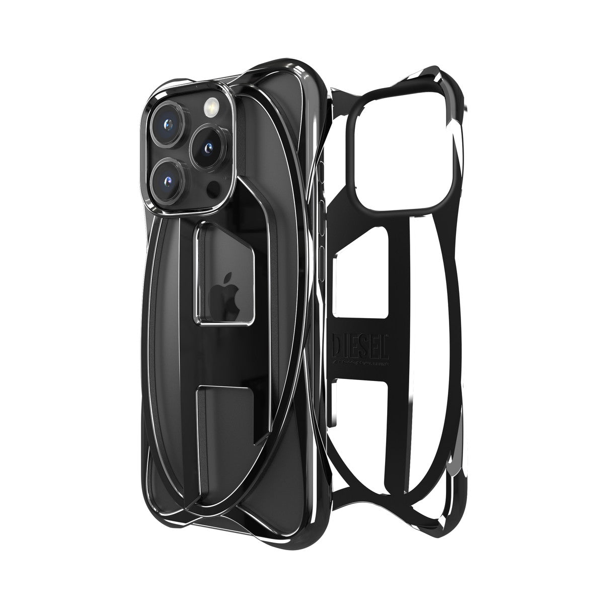 iPhone 16 Proケース CAGED D GLOSSYバンパー ブラック – MiraiSell