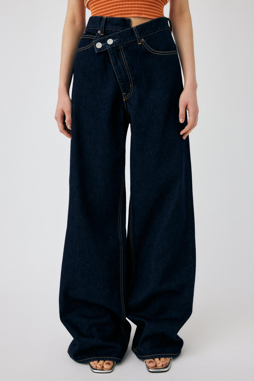 moussyCROSS WAIST WIDE STRAIGHT サイズ2