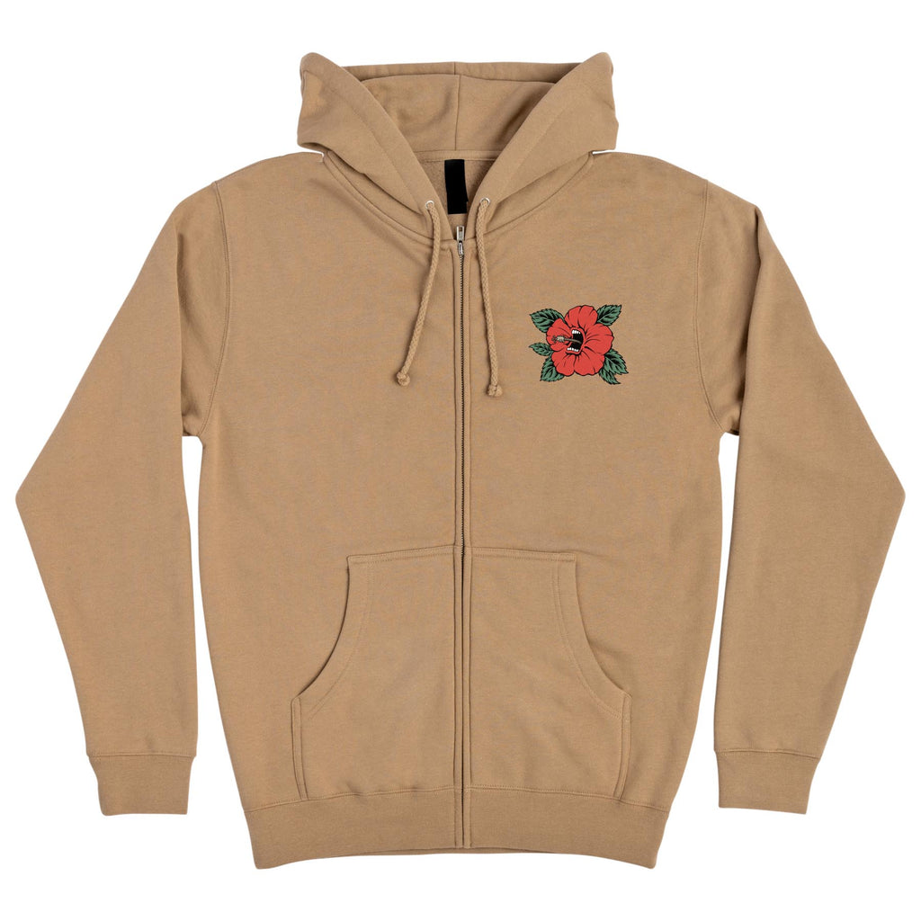 Screaming Hibiscus Dot Zip Hoodie | Men's Skate Clothing | Santa Cruz