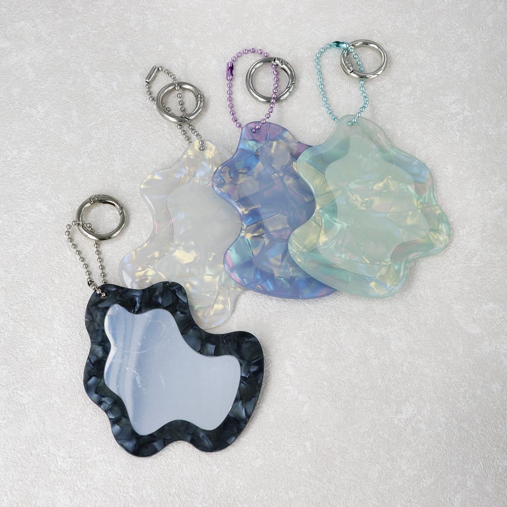 ミラーチャーム メルト ウェーブ マーブル オーロラ カラー ボール