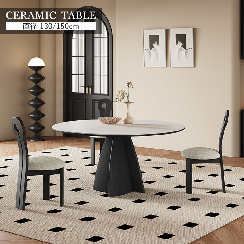 丸テーブル ダイニングテーブル 2人/4人掛け 食卓 円卓 カフェ風