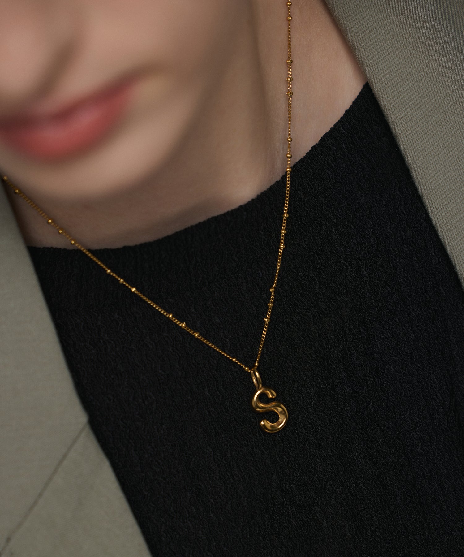 ゴールド]オリジナルイニシャルチャーム(S)