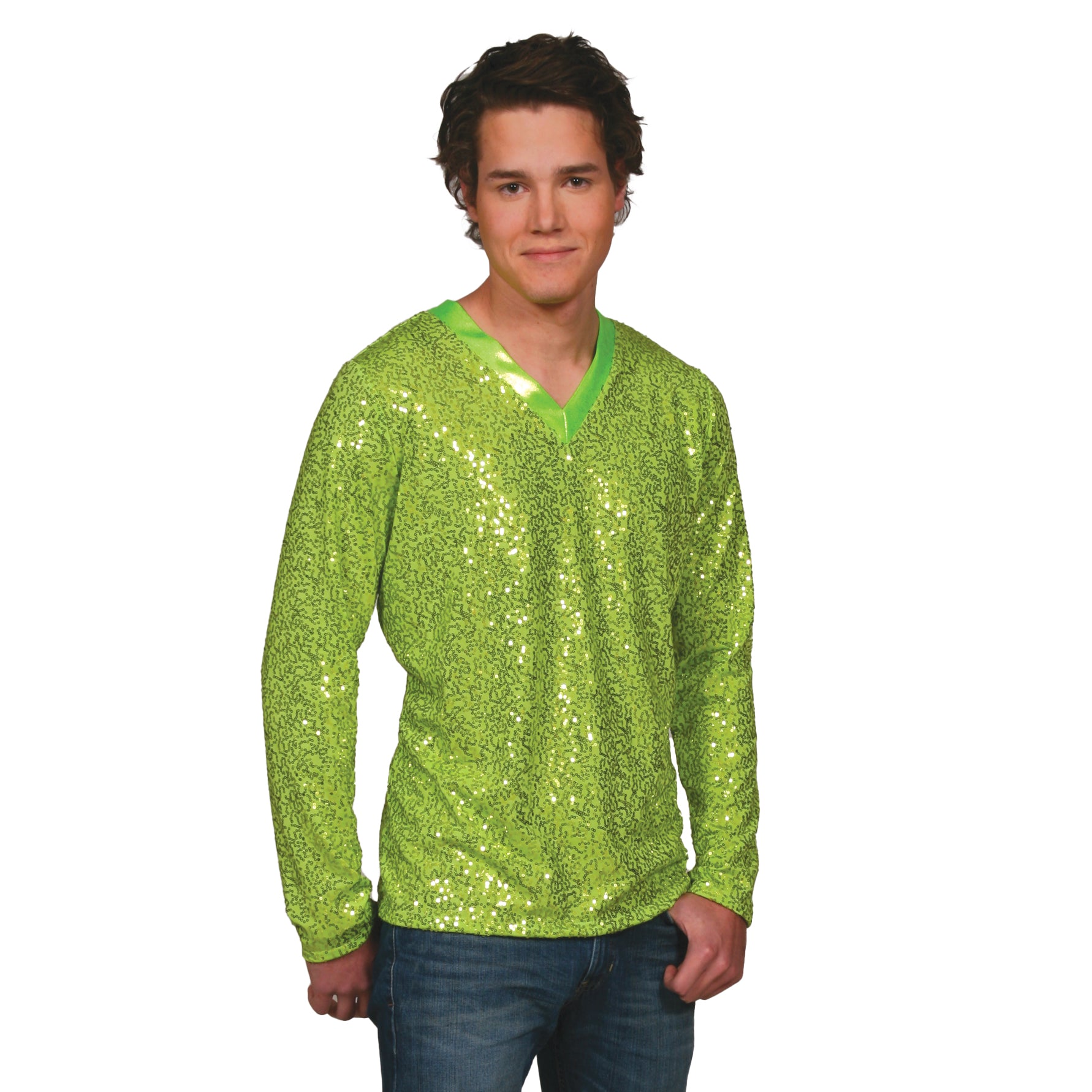 Sequin Long Sleeve V-neck Shirt – Dance Sophisticates