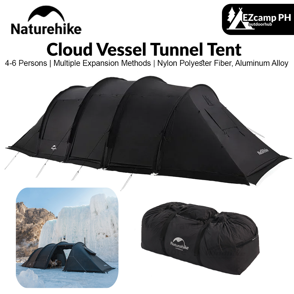 Naturehike Cloud Vessel Tunnel Tent With Snow Skirt Large 4-6