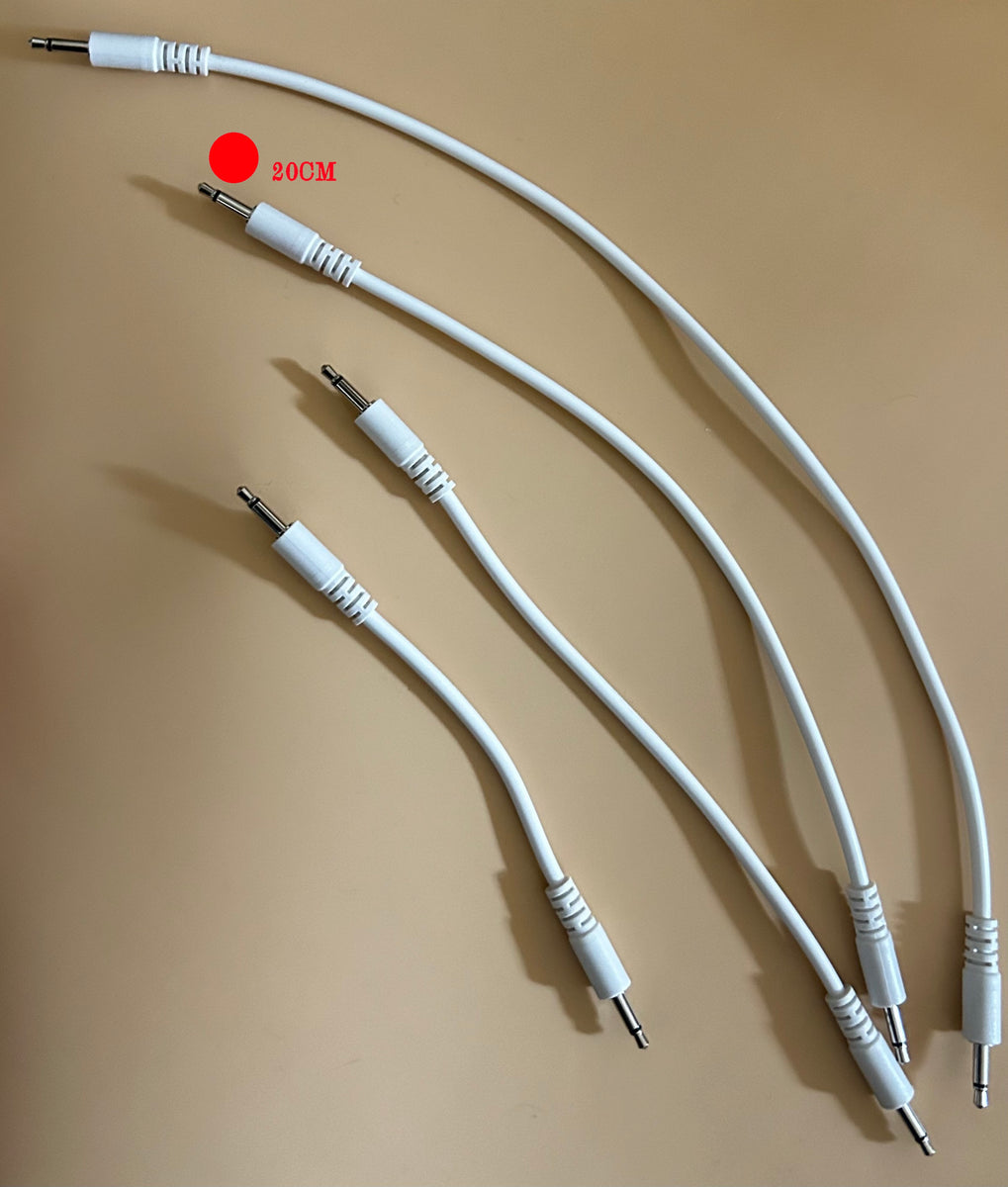NEW LENGTH] 白パッチケーブル 5本パック 20㎝ – 電氣美術研究會