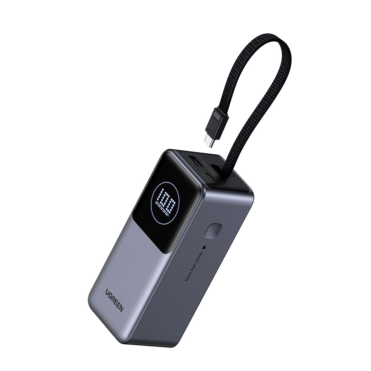 UGREEN 20000mAhケーブル内蔵型モバイルバッテリー 55365B