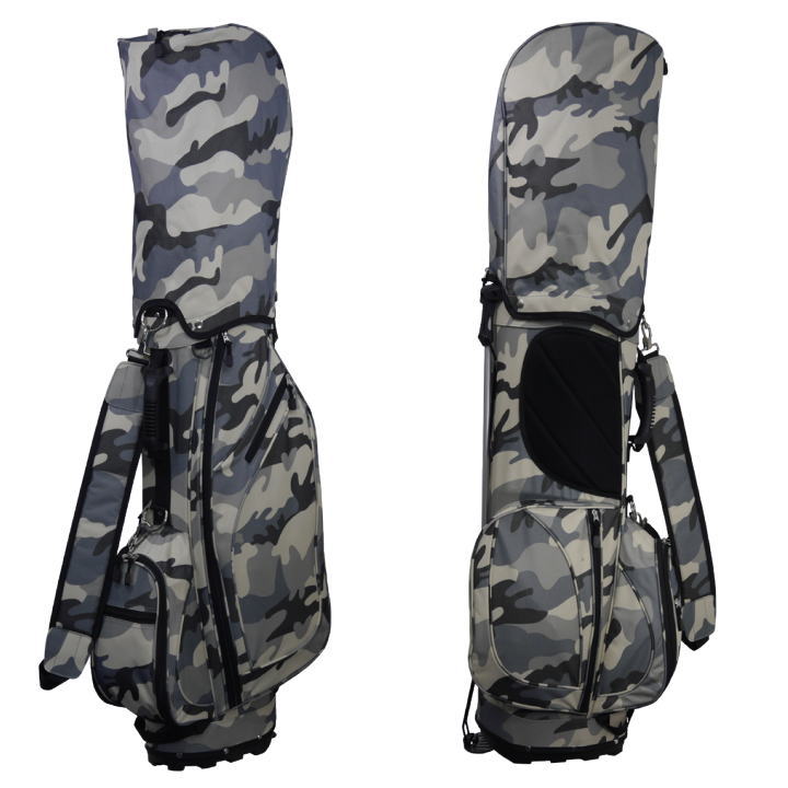 送料無料】ノーロゴ カモフラ柄 スタンドバッグ 8.5型 キャディバッグ