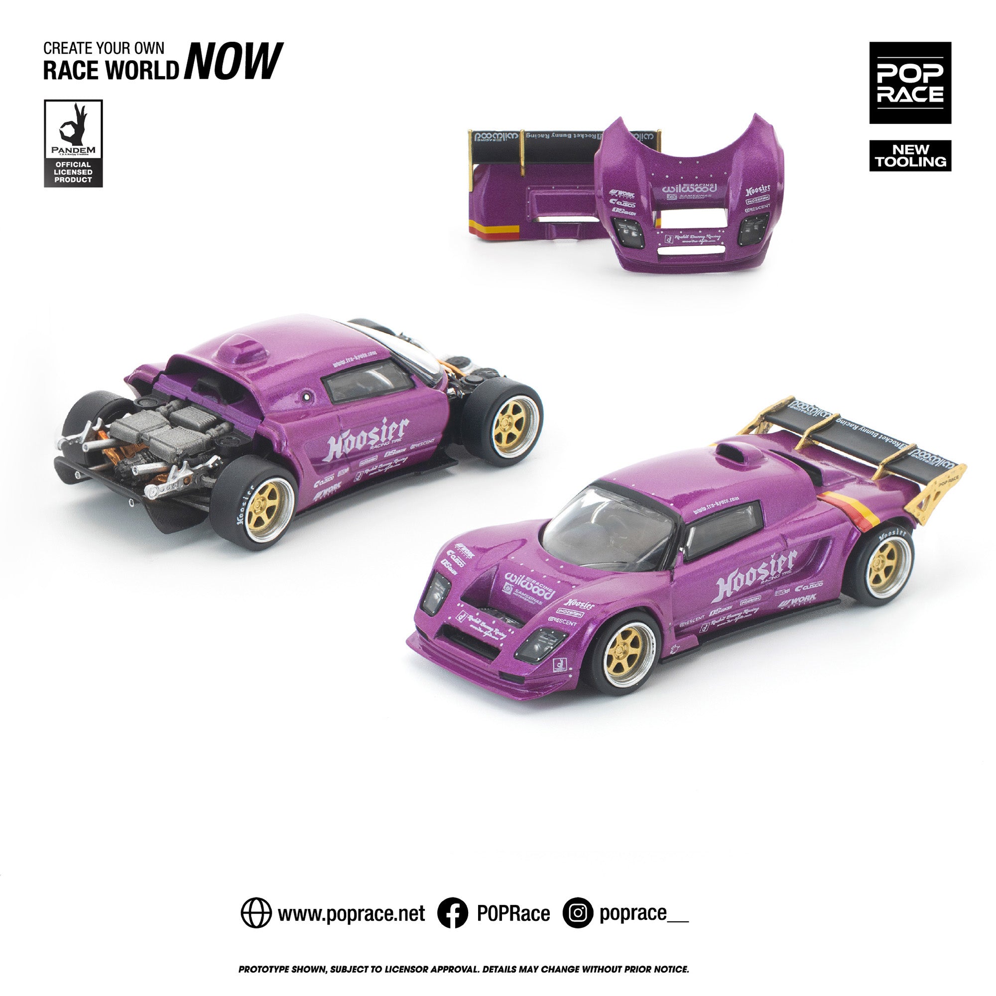 予約商品＞1/64 PANDEM LOTUS ELISE PURPLE ※2026年9月以後入荷予定