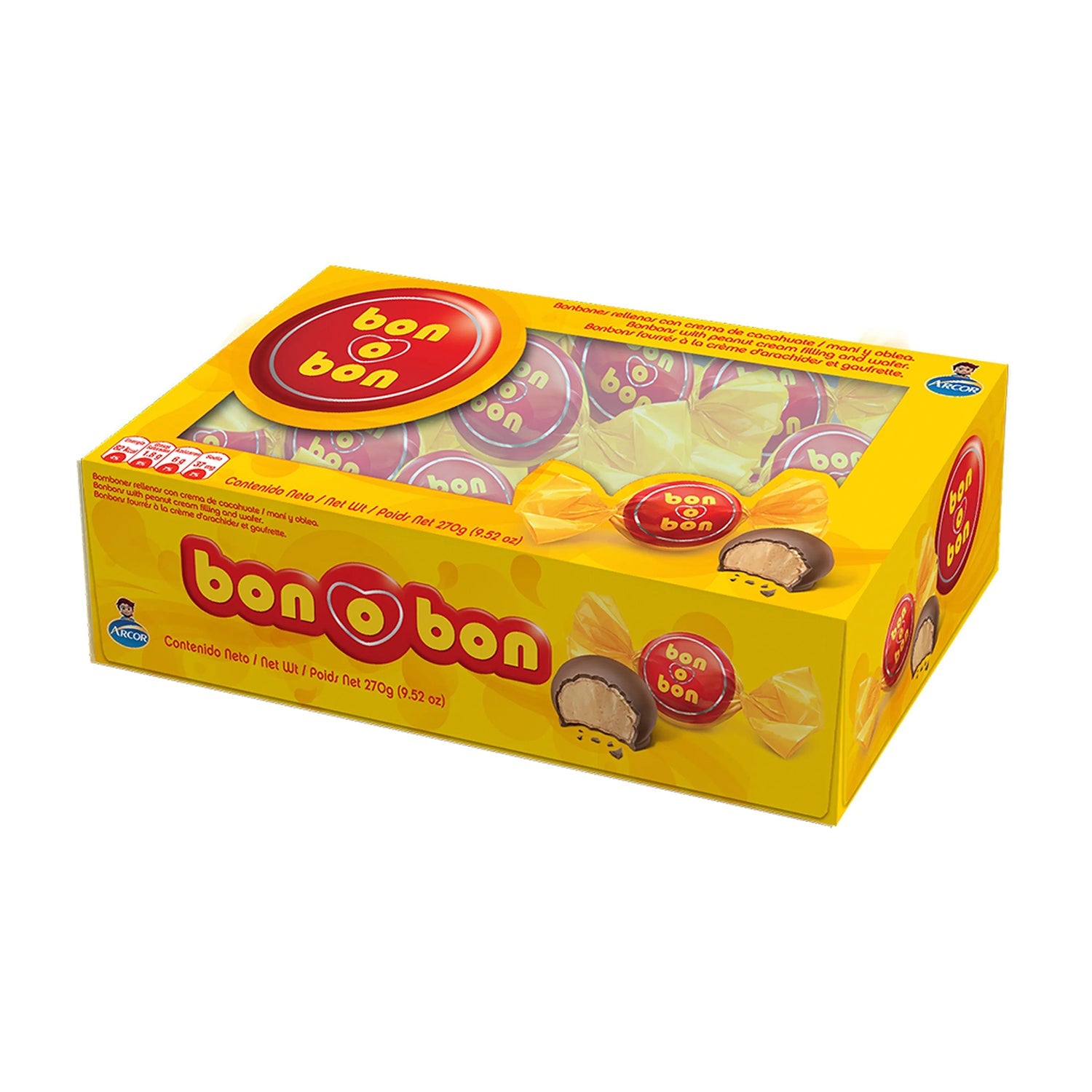Arcor Bon O Bon Classic Leche | 18ct, Box – Jack's Candy