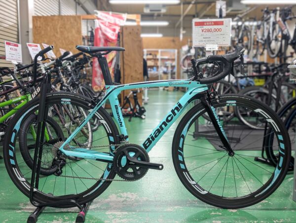 宇都宮店入荷情報】チェレステ + カーボンホイール！BIANCHI OLTRE入荷