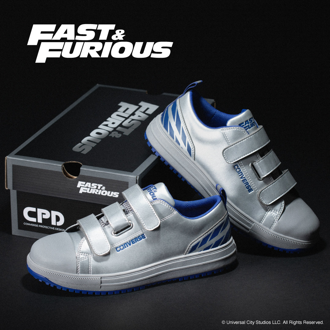 CONVERSE CPD ALL STAR PS V-3 OX / FAST & FURIOUS シルバー/ブルー