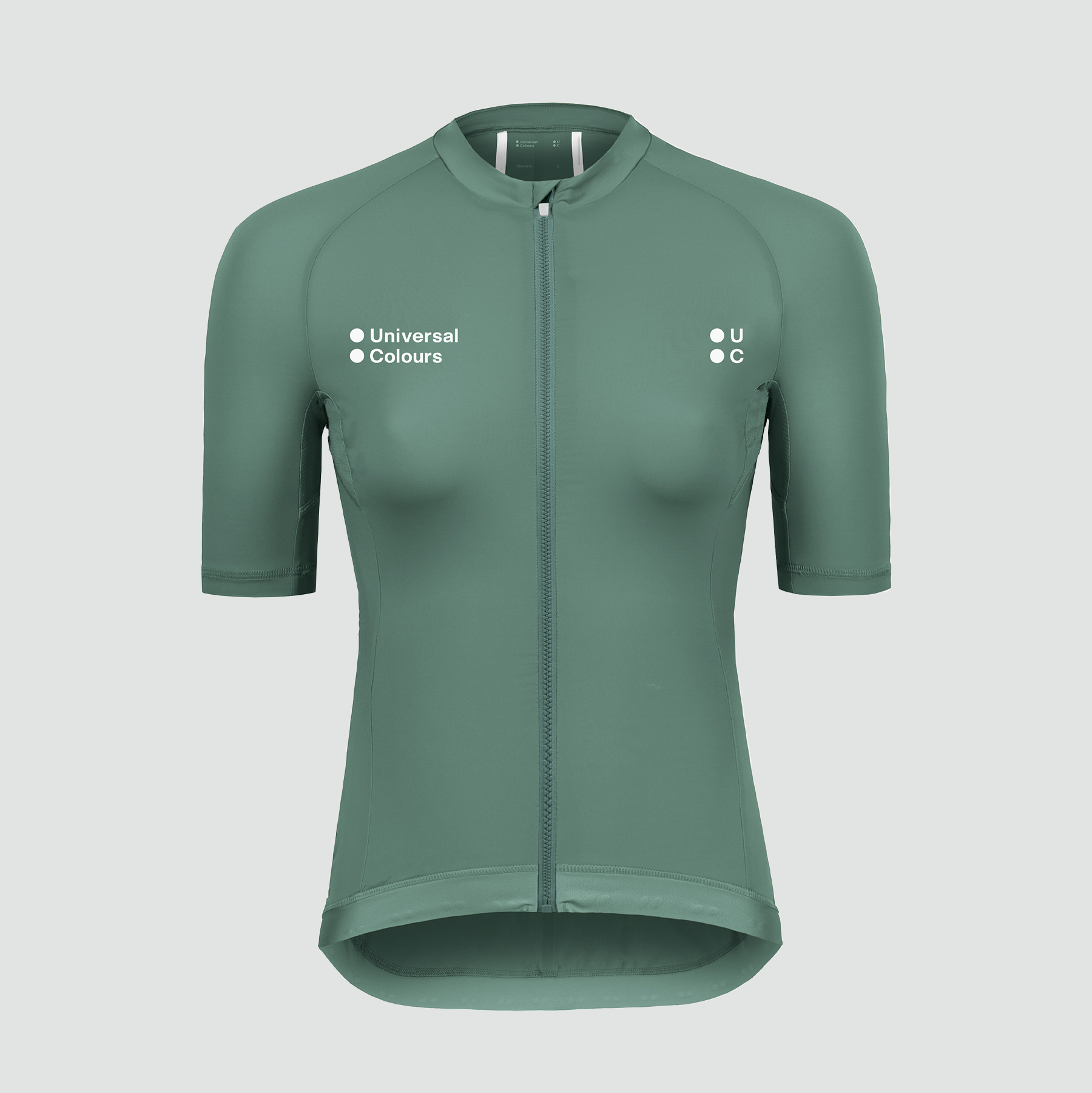 Universal Colours Mono Womens Short Sleeve Jersey - Green Daze