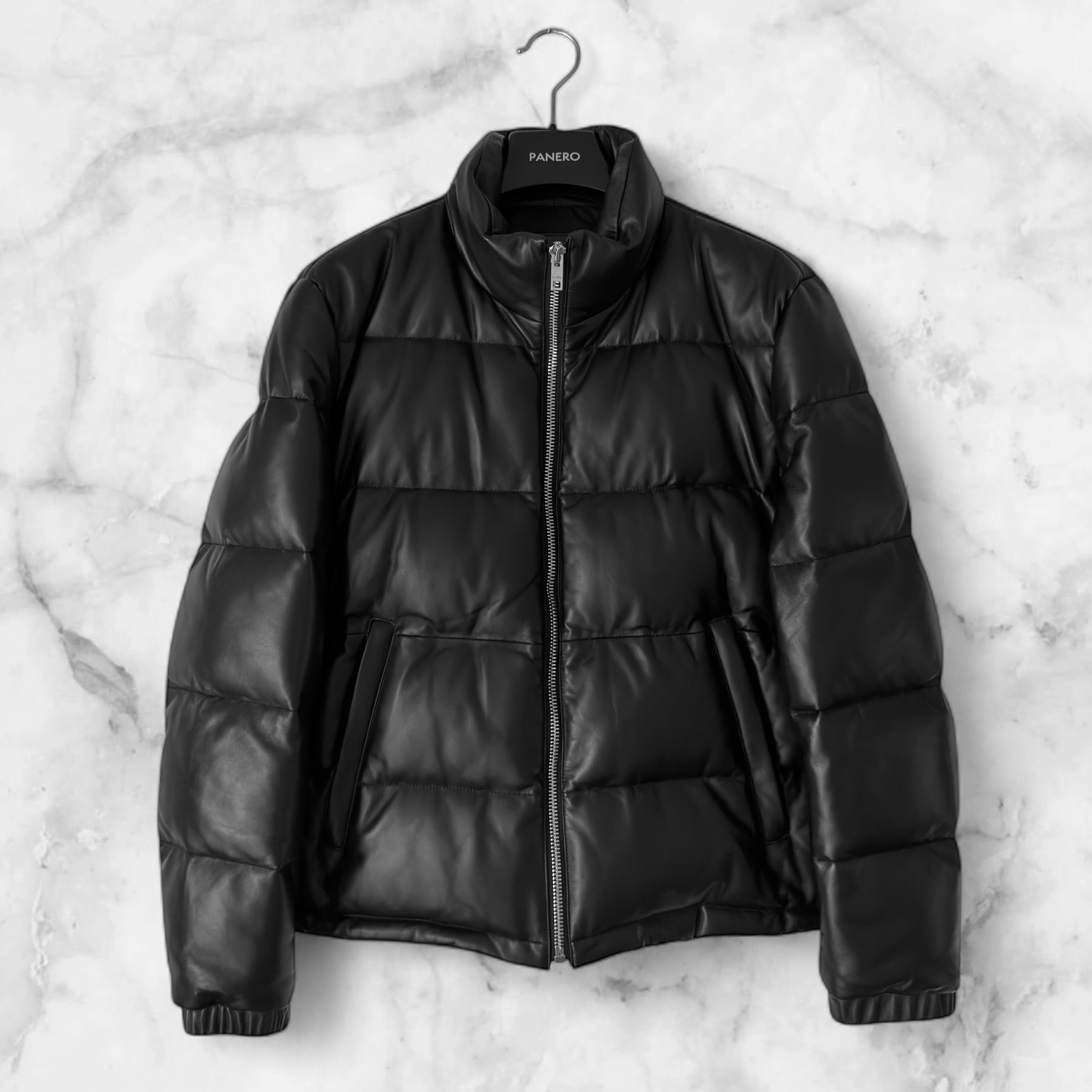 LAMB LEATHER DOWN JACKET
