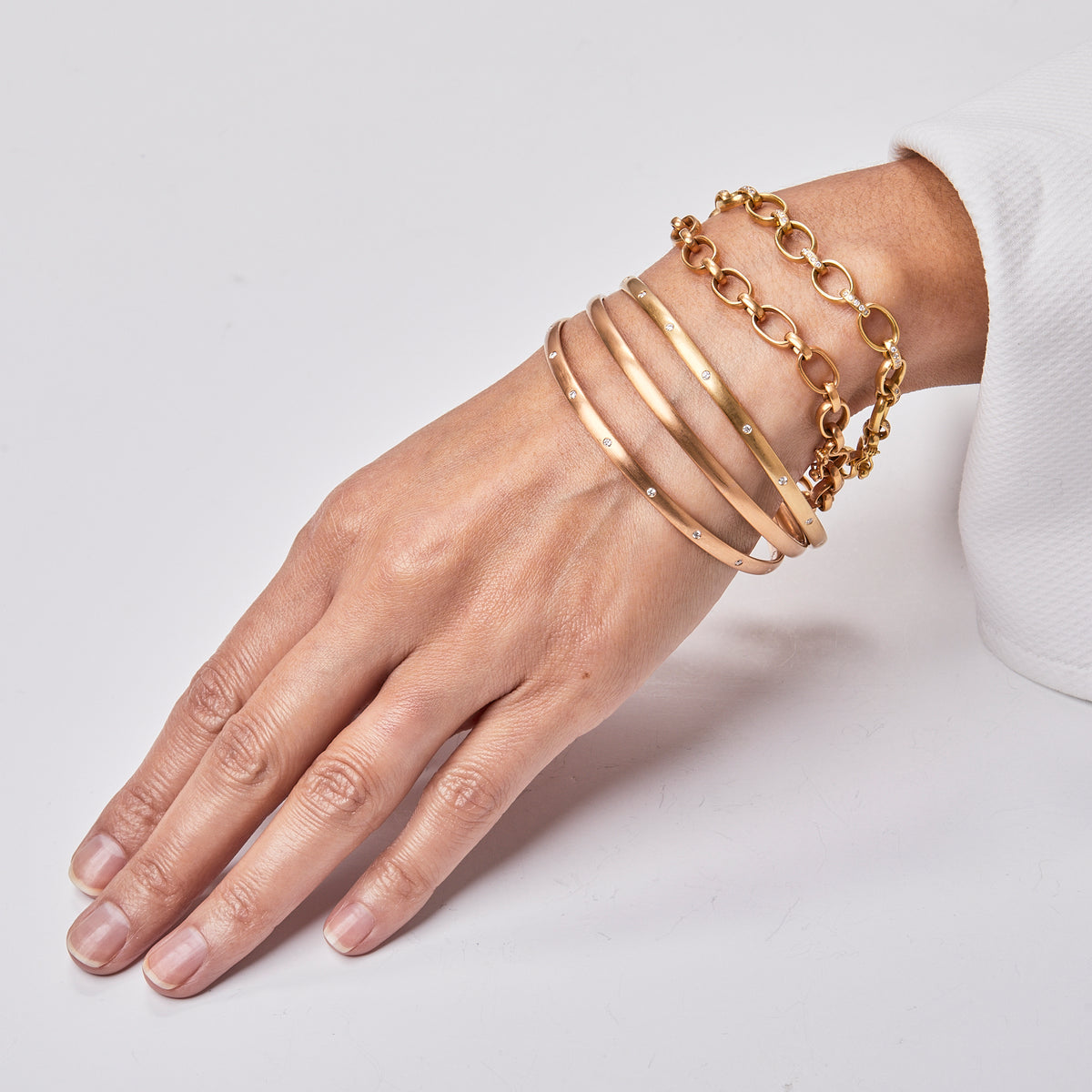 Sonoma Mixed Link Bracelet in 22K Apricot Gold – Reinstein Ross