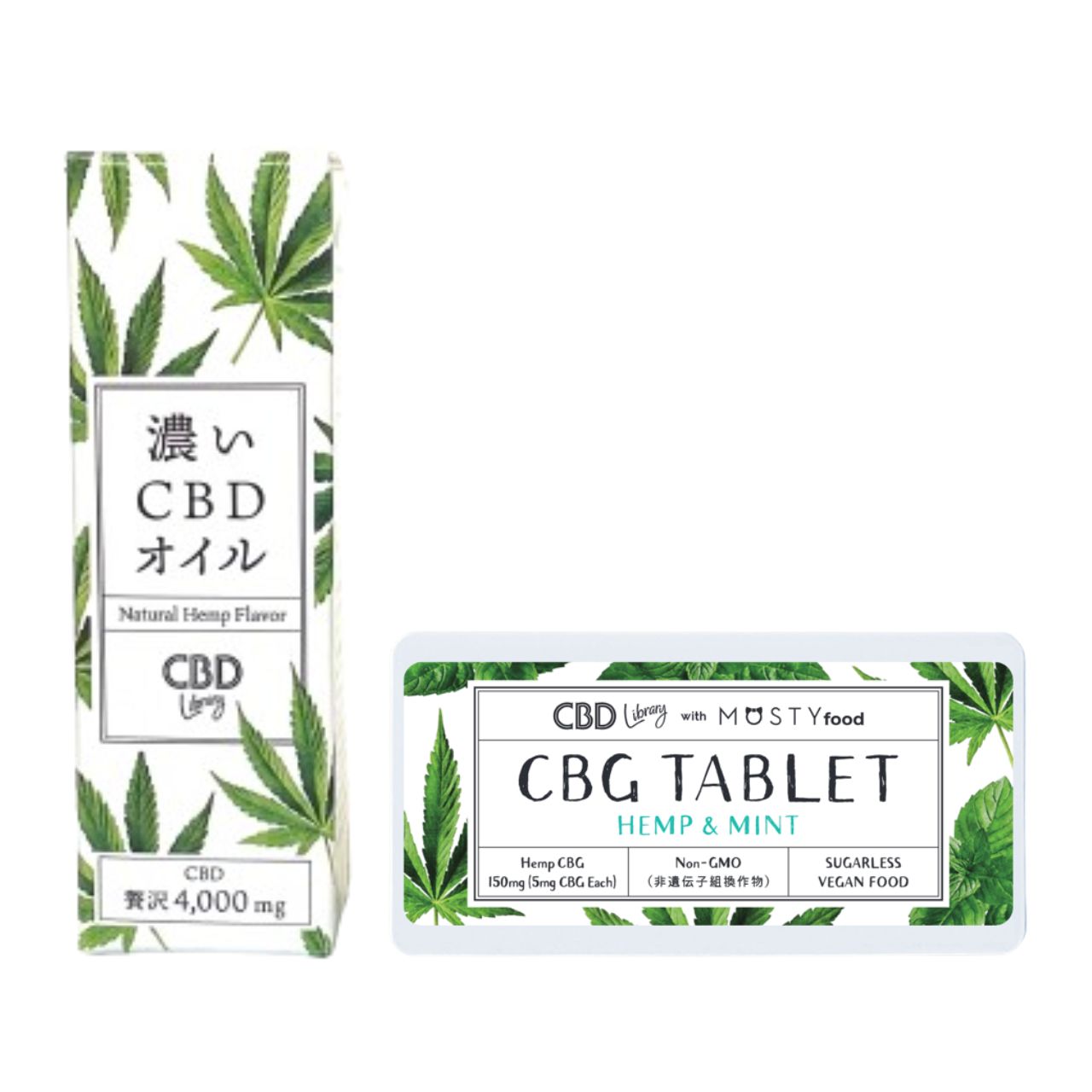 1,100 OFF］リッチ＆ライトCBDセット：CBDオイル + CBGタブレット