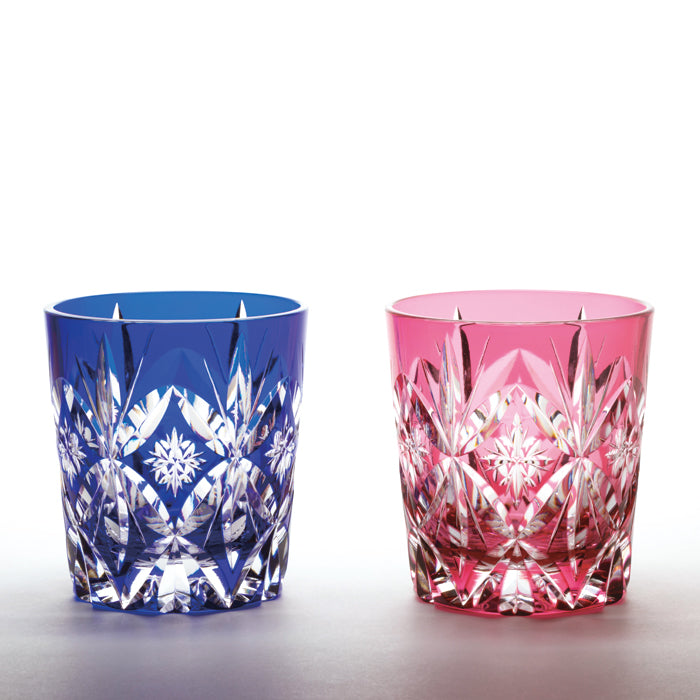 M-296-2 笹の葉星文様 オールド ペア – 硝子工房 彩鳳