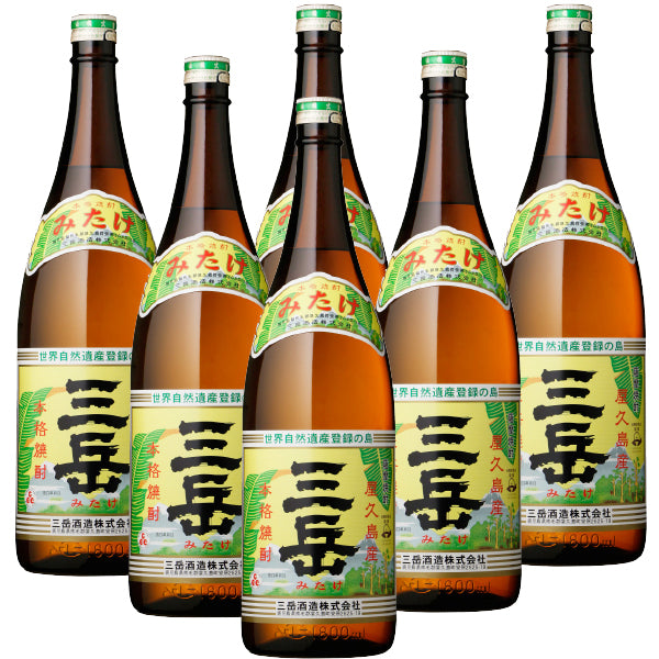 三岳 25° 1800ml 6本セット -芋焼酎- – 鹿児島の焼酎専門店 焼酎維新館