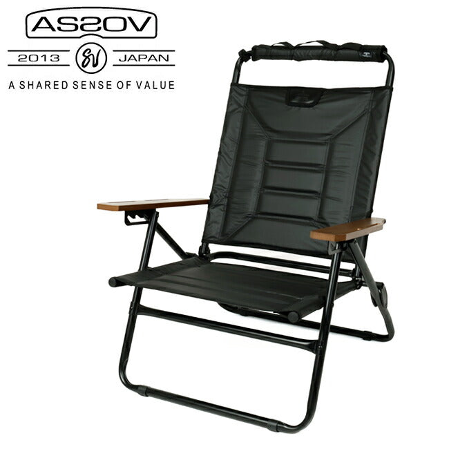 AS2OV アッソブ High Back Reclining Low Rover Chair Black