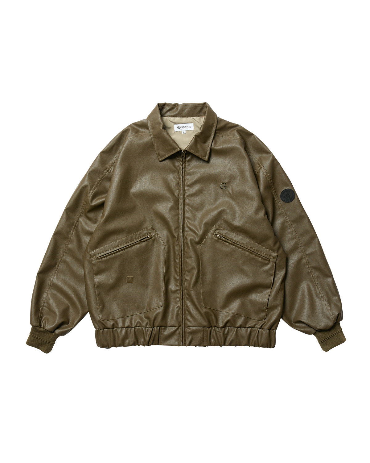POSTMAN FAUX LEATHER JACKET - COFFEE BROWN – Evisen Skateboards ゑ