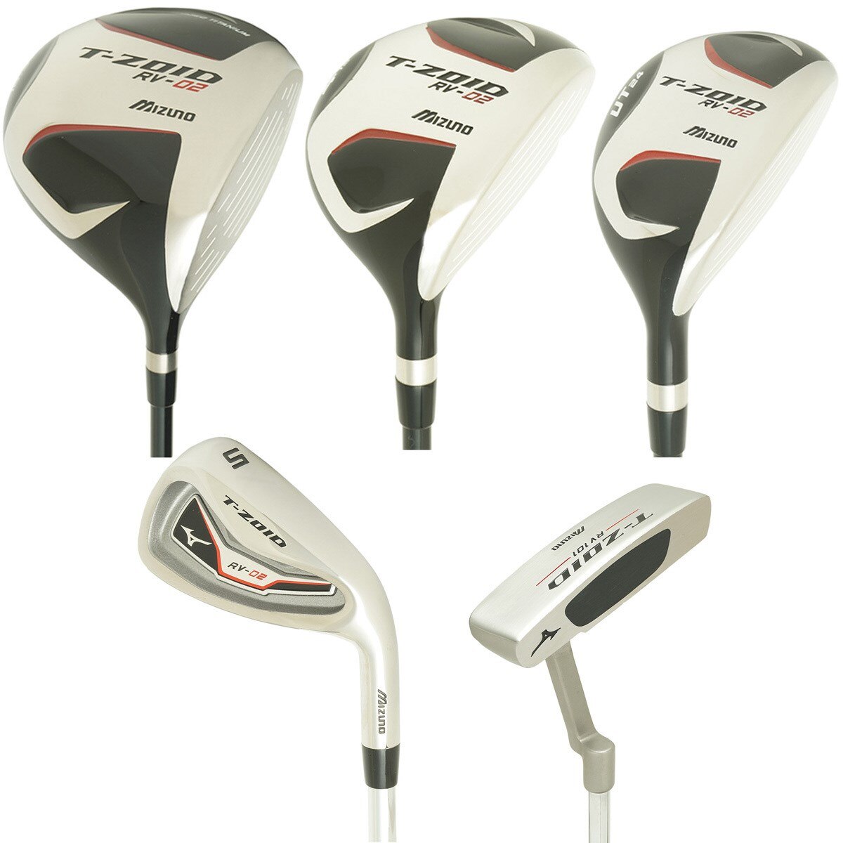 RV-02フルセット T-ZOID (11本セット)カーボン／アイアン：スチール