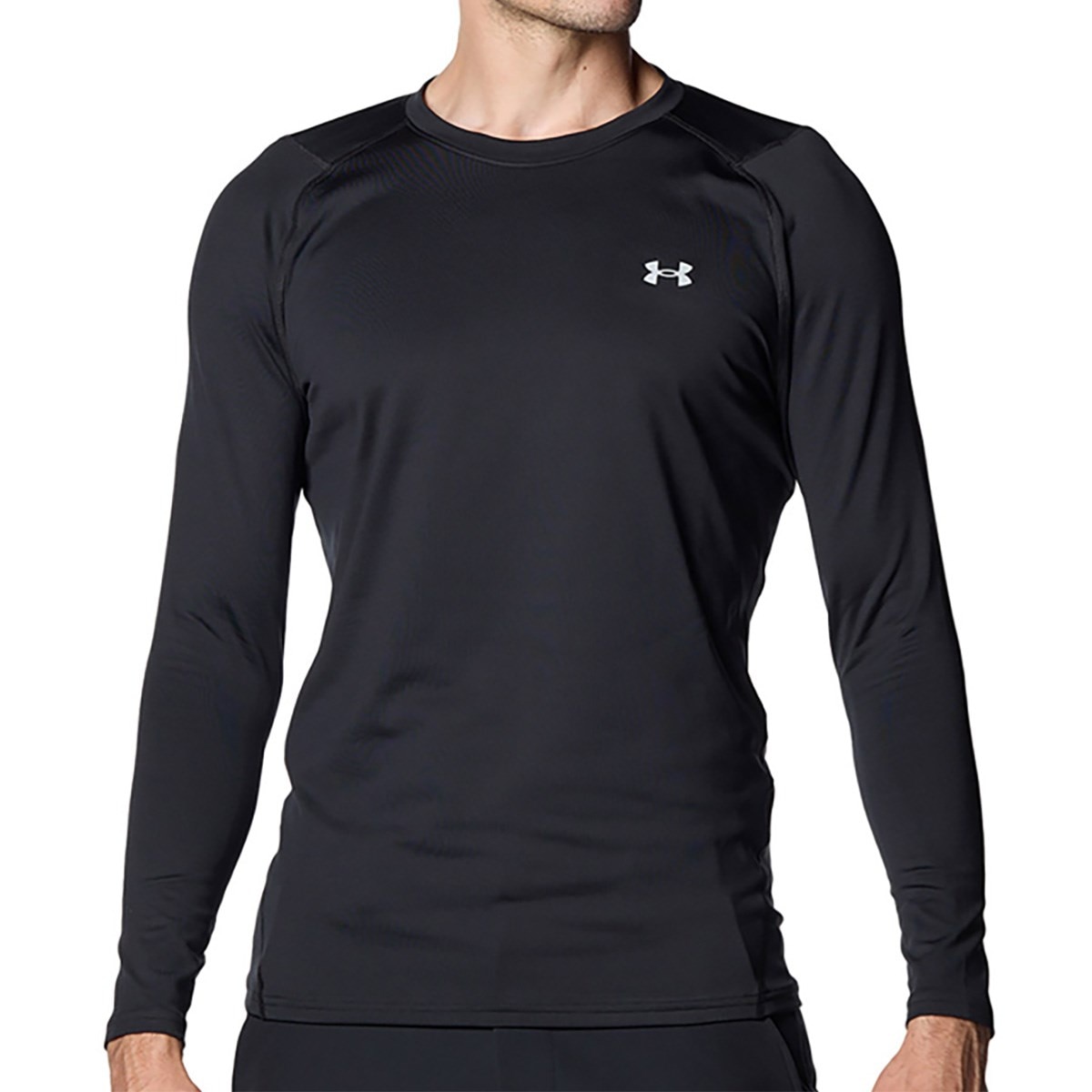 UA コールドギア フィッティド ストレッチ長袖クルーシャツ(【男性