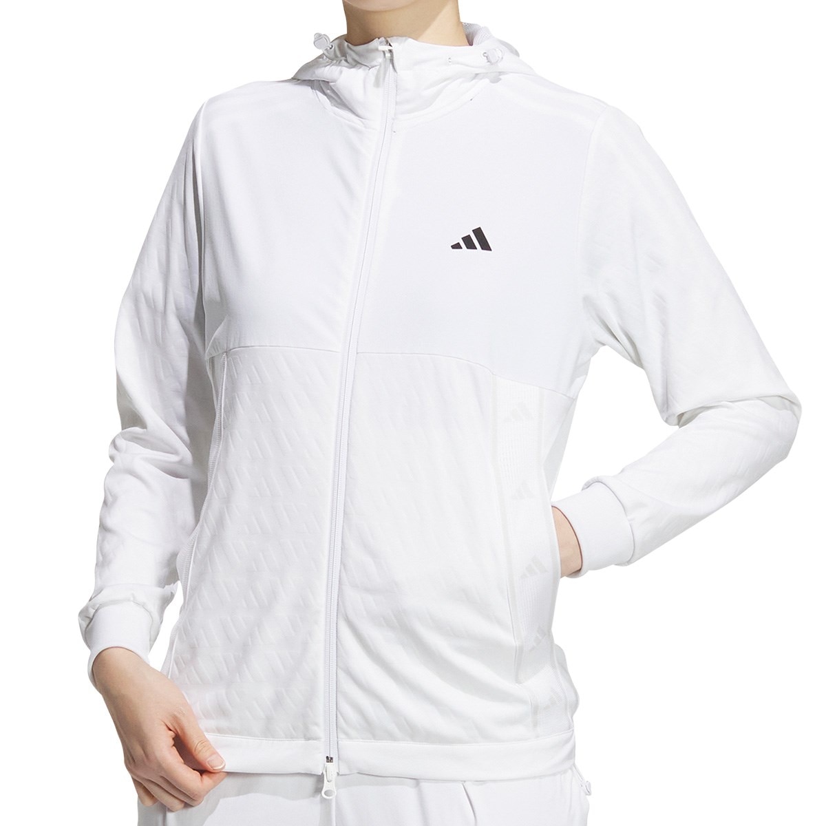 セール・アウトレット】ファブリックミックスストレッチ フーディー