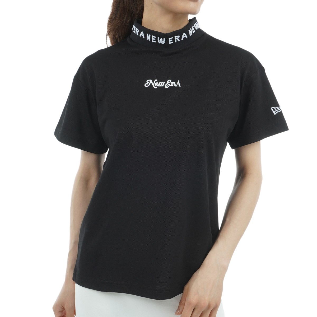 GDO別注 GFW ポリ鹿の子 モックネック半袖シャツ レディス(半袖シャツ