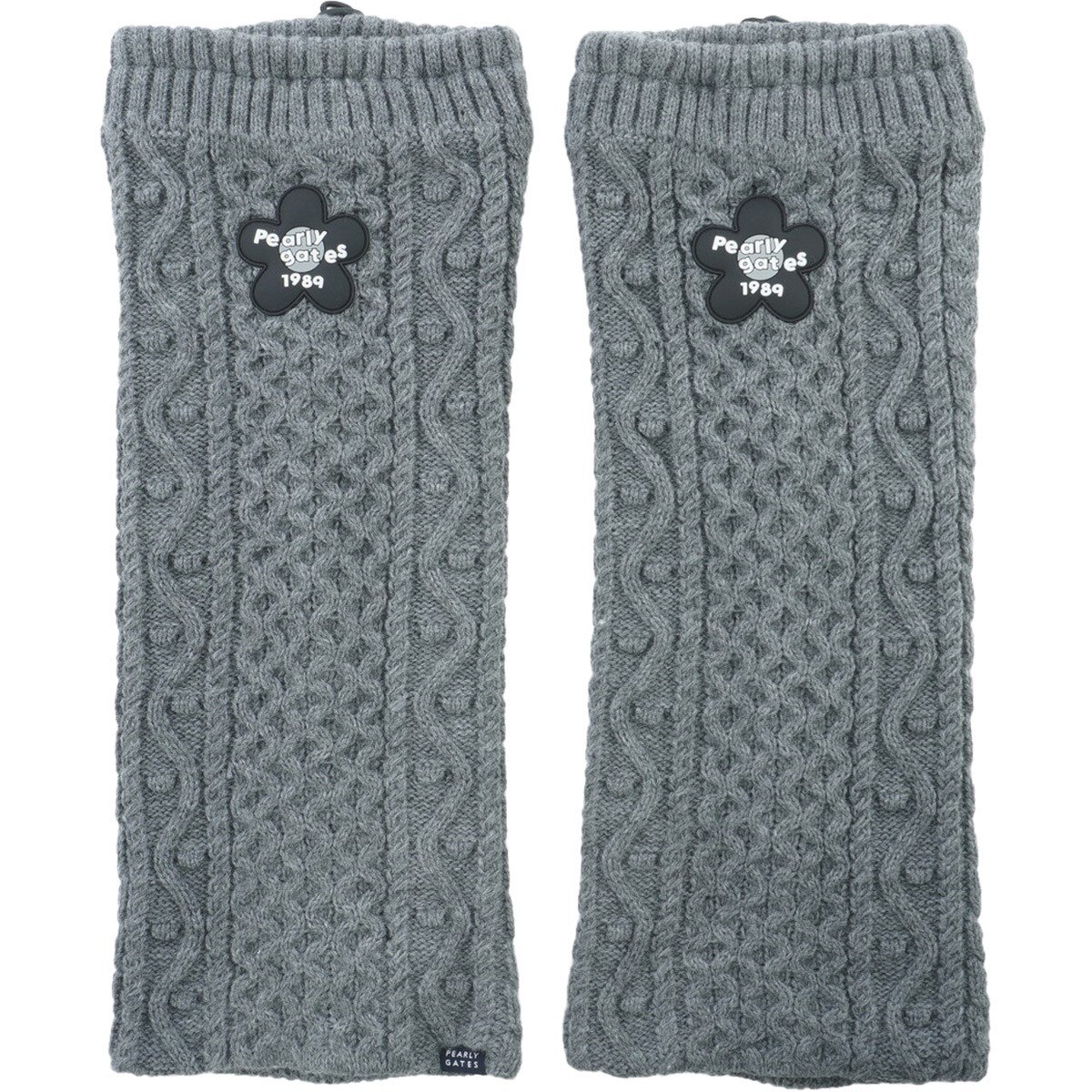 フラワーワッペンアラン編みセーターレッグウォーマー レディス(その他