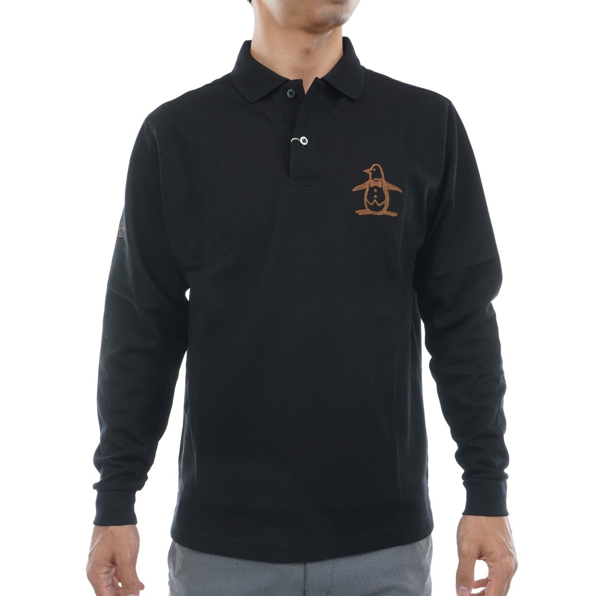 10 YEARS POLO SHIRT ビッグロゴ刺繍長袖ポロシャツ(長袖シャツ