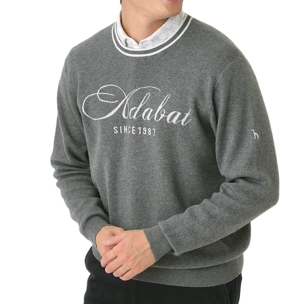 カリグラフィサインセーター(中間着(セーター、トレーナー))|adabat