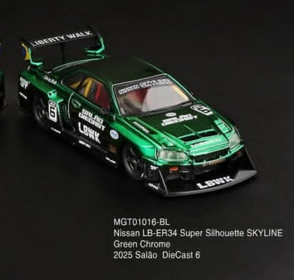 Salao Brazil Exclusive Mini GT 1:64 Nissan LB-ER34 Super