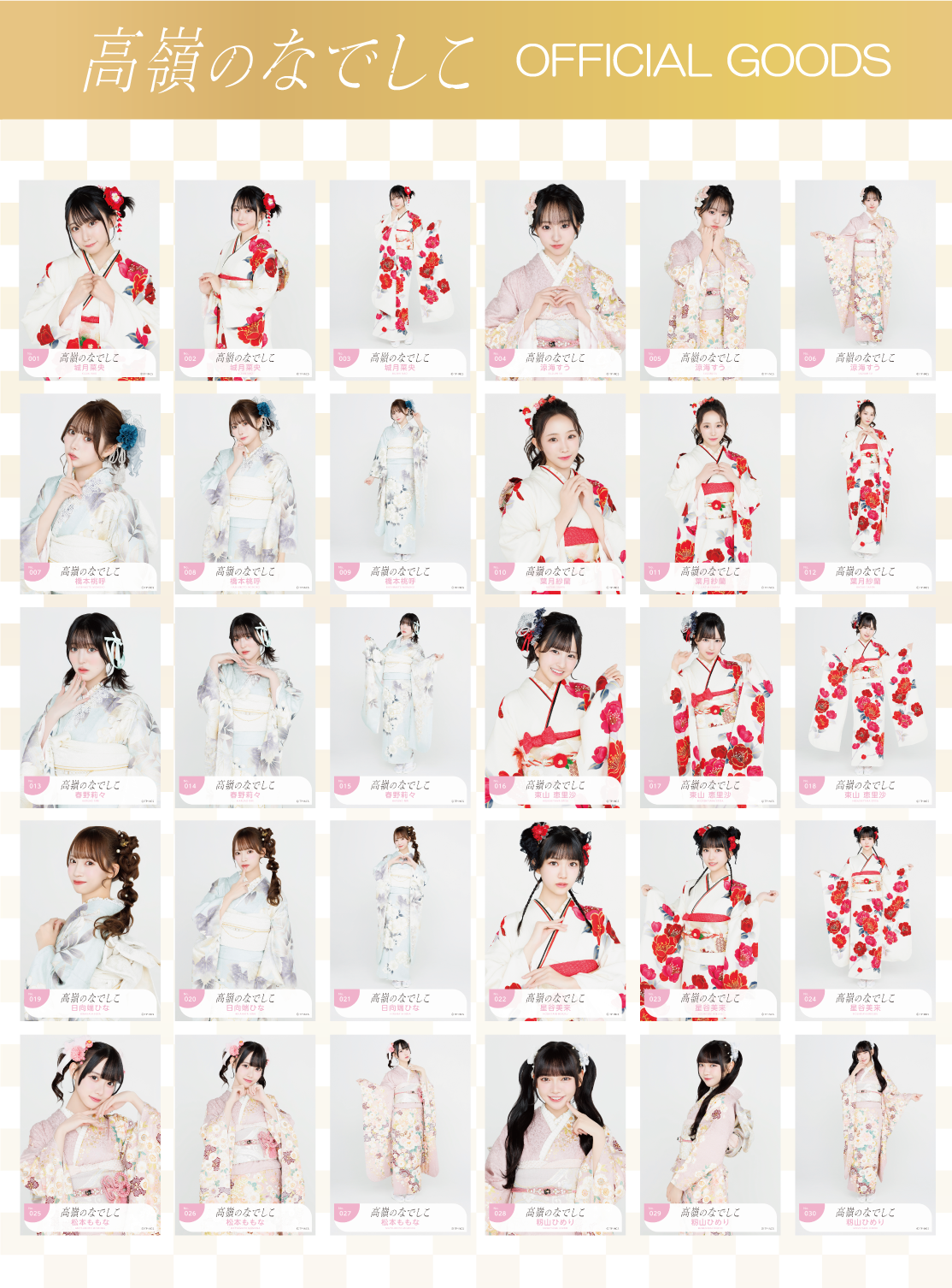 生写真セット「晴れ着2025」ver. – 高嶺のなでしこ Official SHOP
