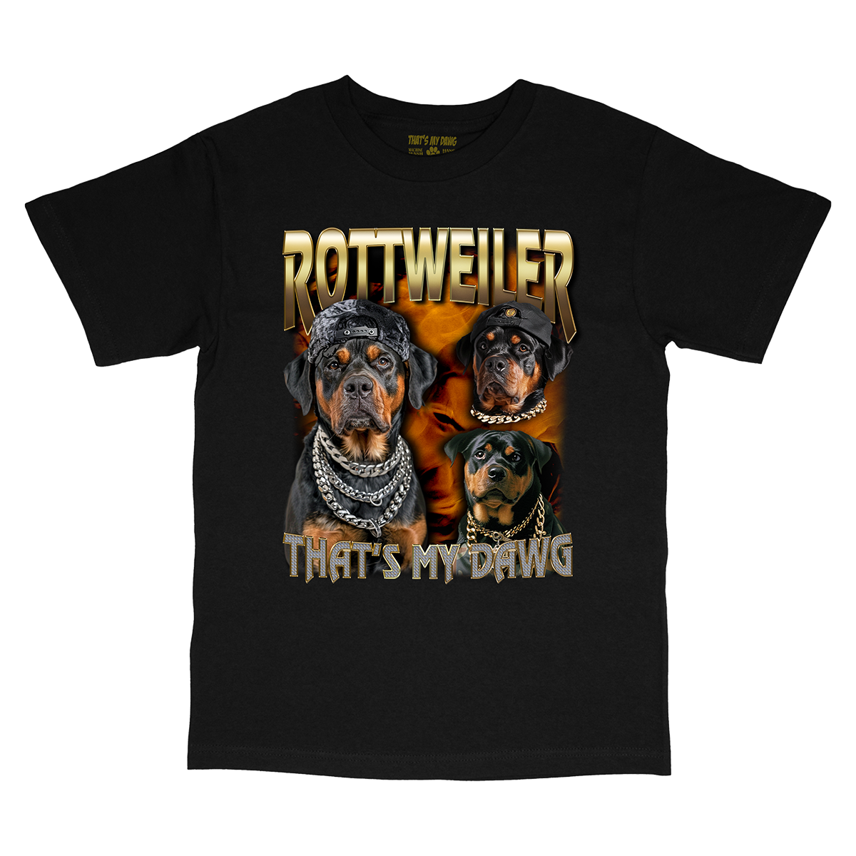 Bootleg Bling Rap Mixtape Rottweiler T-Shirts - 90s Bootleg Style