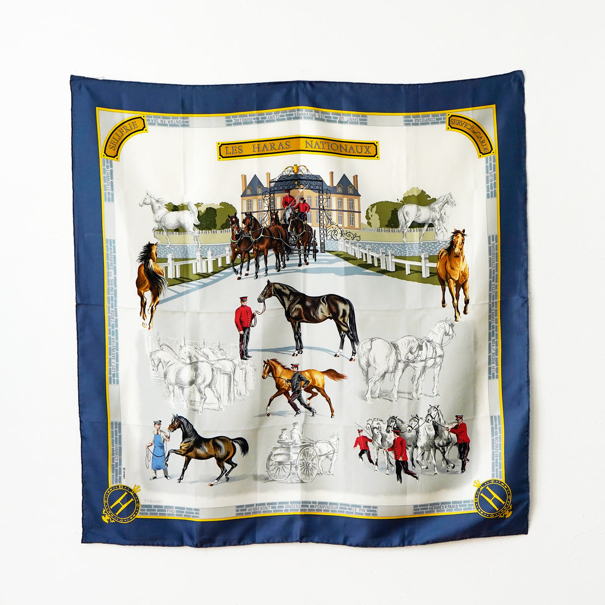 Vintage HERMES Silk Scarf / エルメス・シルクスカーフ(Les Haras