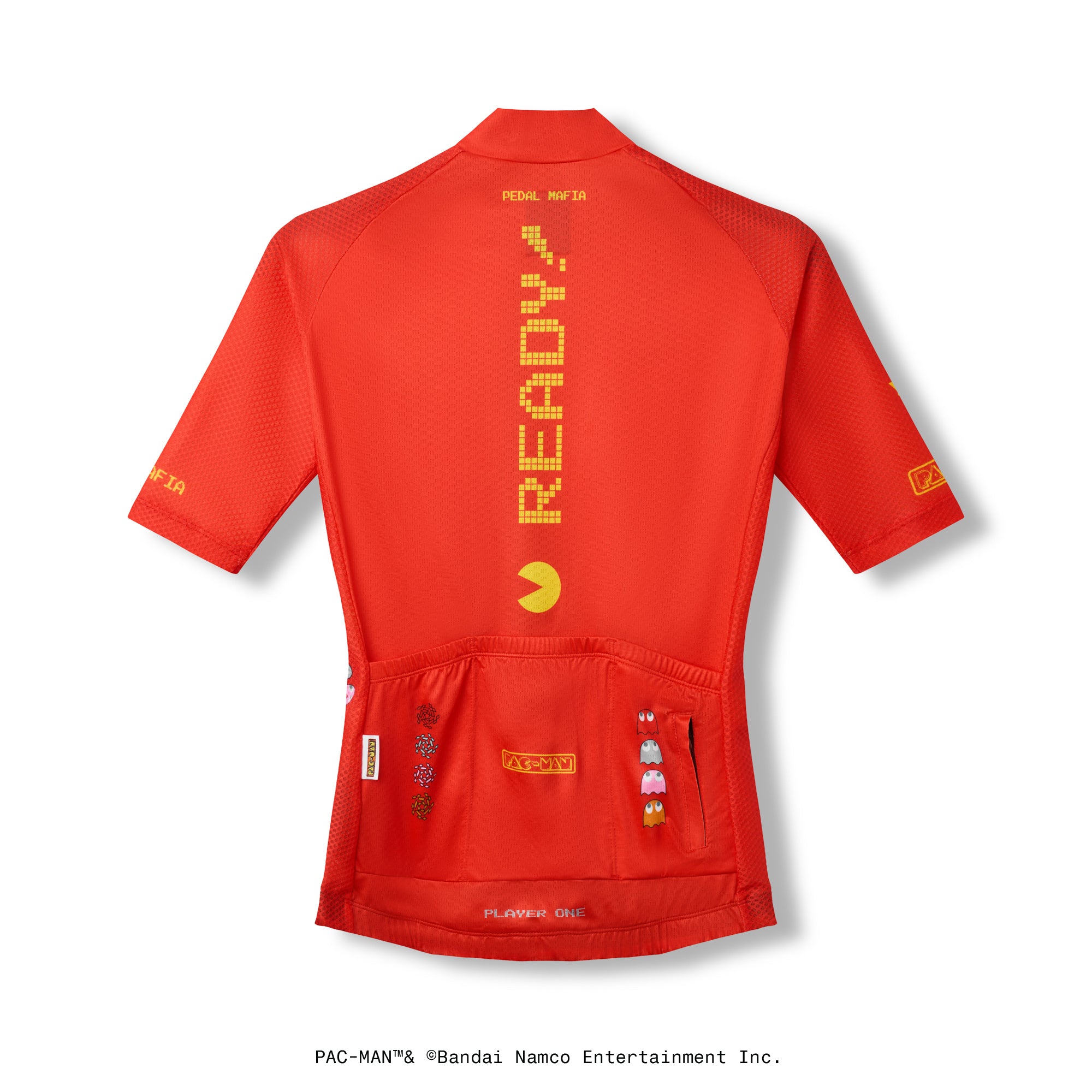 Women's Core Jersey - PAC-MAN Red | Pedal Mafia