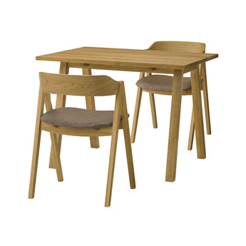 ELEMT(エレムト) ダイニング3点セット W1000 ブラウン | ダイニング