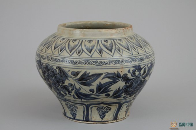 馆藏元明时期玉溪窑青花瓷器欣赏