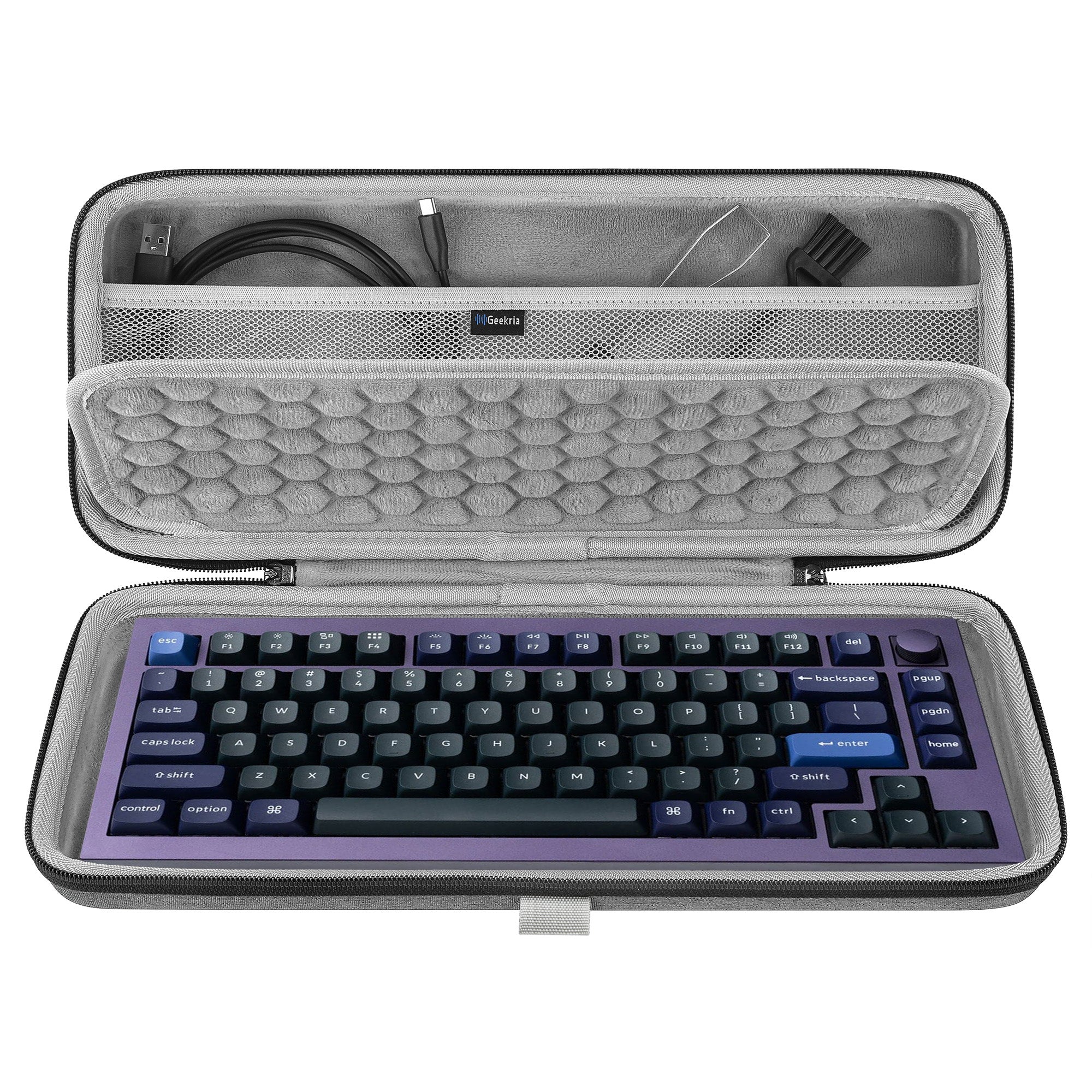 Geekria 68キーキーボードケース 65%キーボード用ハードシェルトラベル