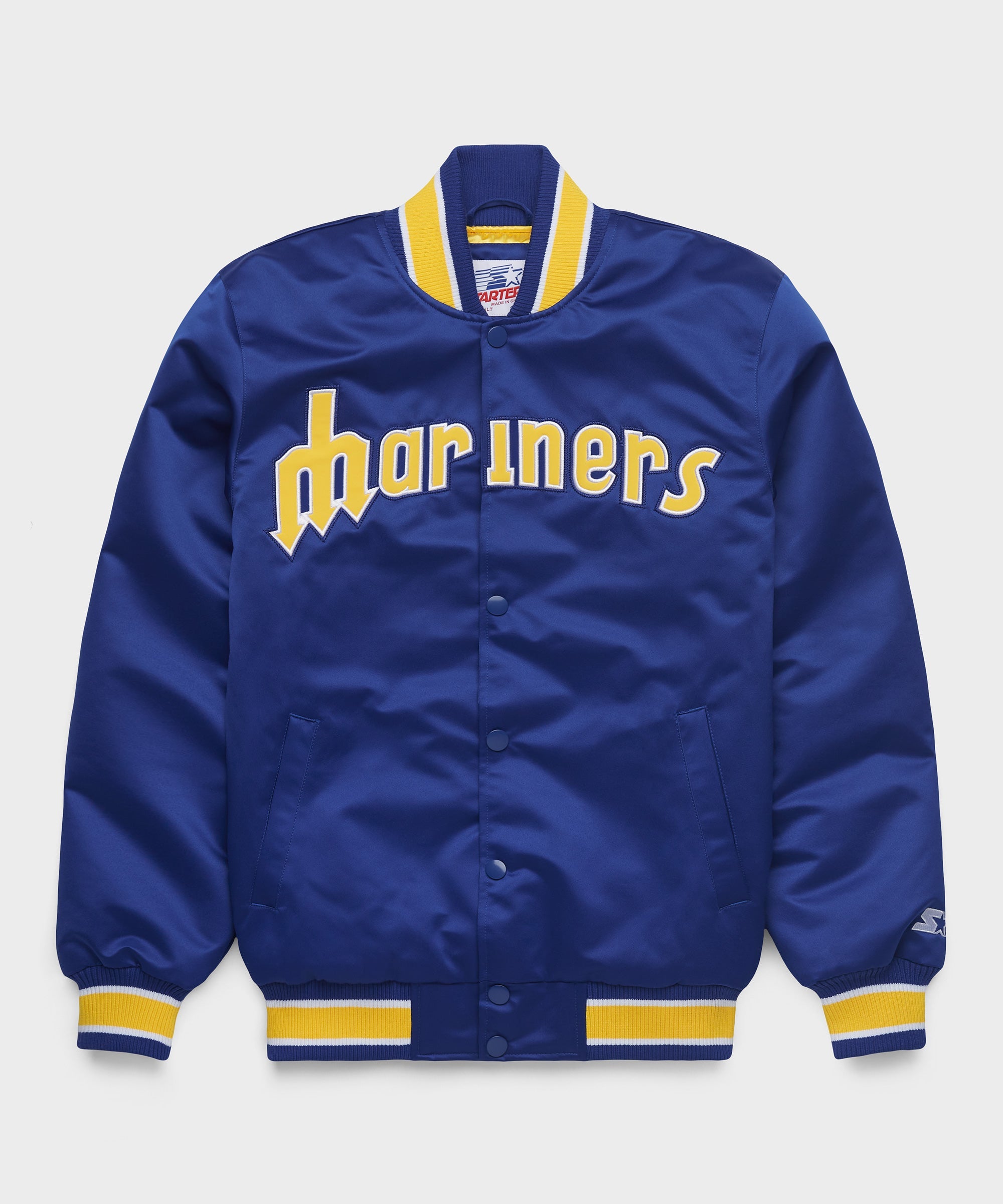 HOMAGE X Starter Mariners Heavyweight Satin Jacket | Retro MLB Jacket