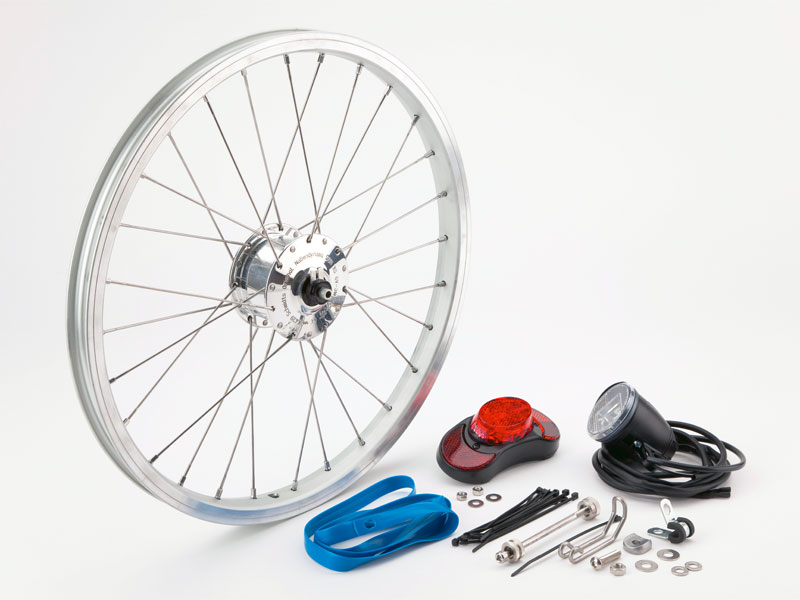 CYCLETECH-IKD : BROMPTON SON Hub Dynamo Set inc. F. Wheel