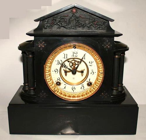 ORMONDE ANSONIA 鉄側置時計 - アンソニア（米）