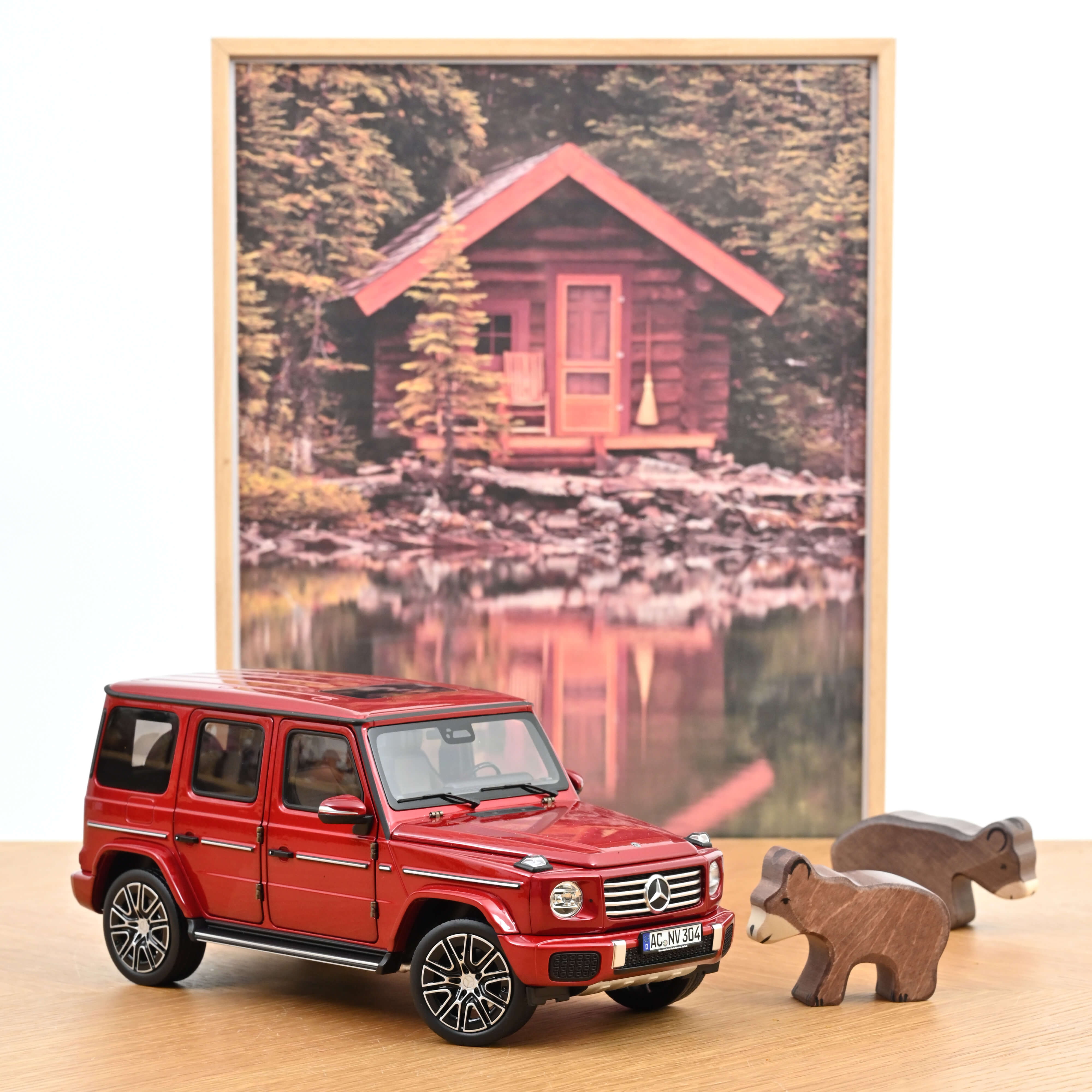 Mercedes-Benz G-Class 2024 Hyacinth Red 1:18 – Norev