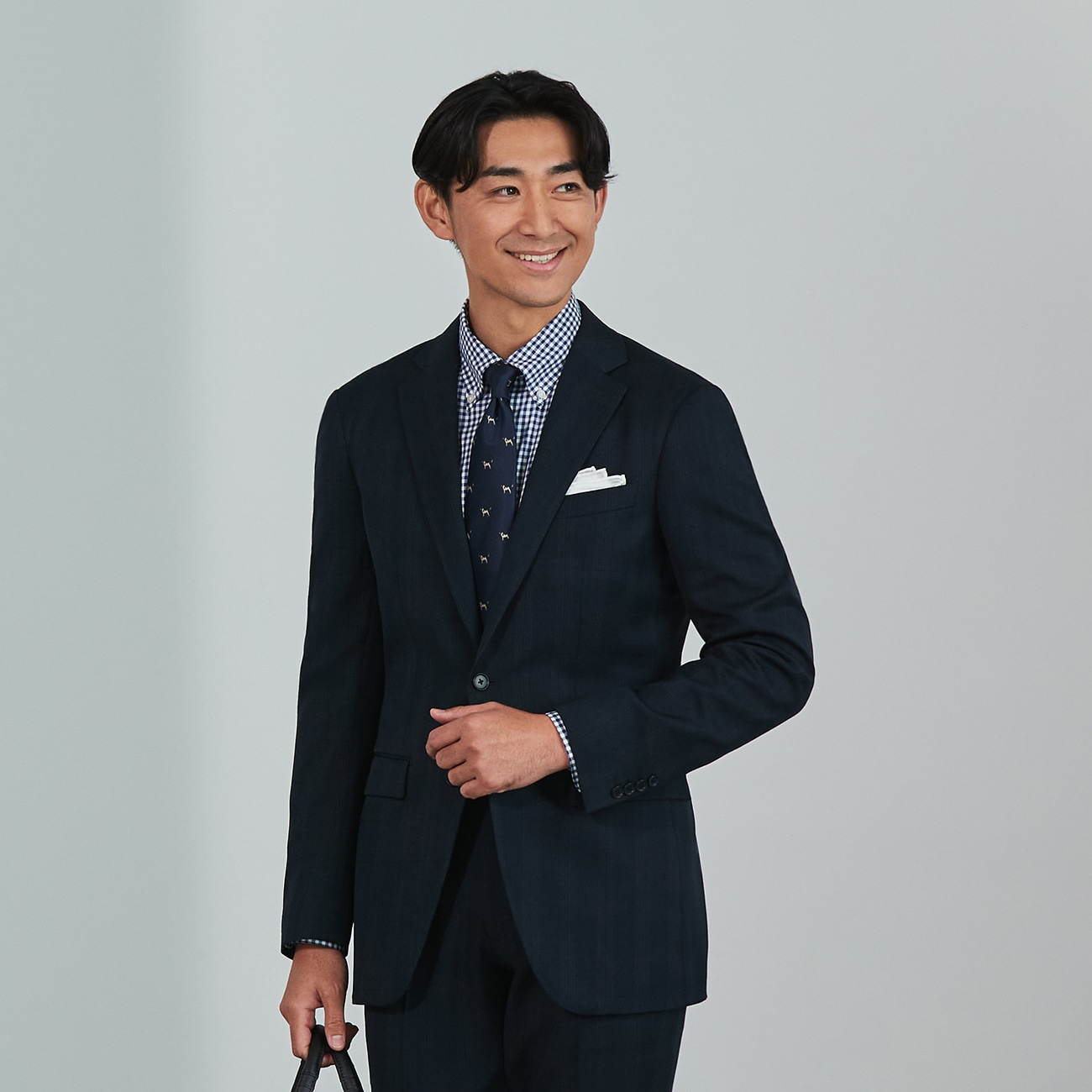 スマートテックスーツ チェック 2つボタン|O41_15HU11N04 - ORIHICA