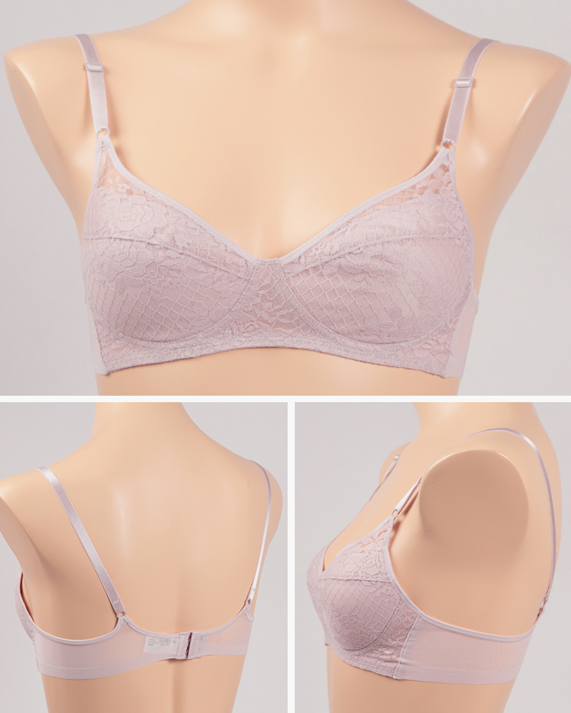 グンゼ 軽ブラ 背中すっきり ノンワイヤーブラジャー A70～C80 (下着