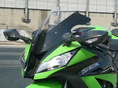 ZX-10R 11-15 純正用ミラーカバー --