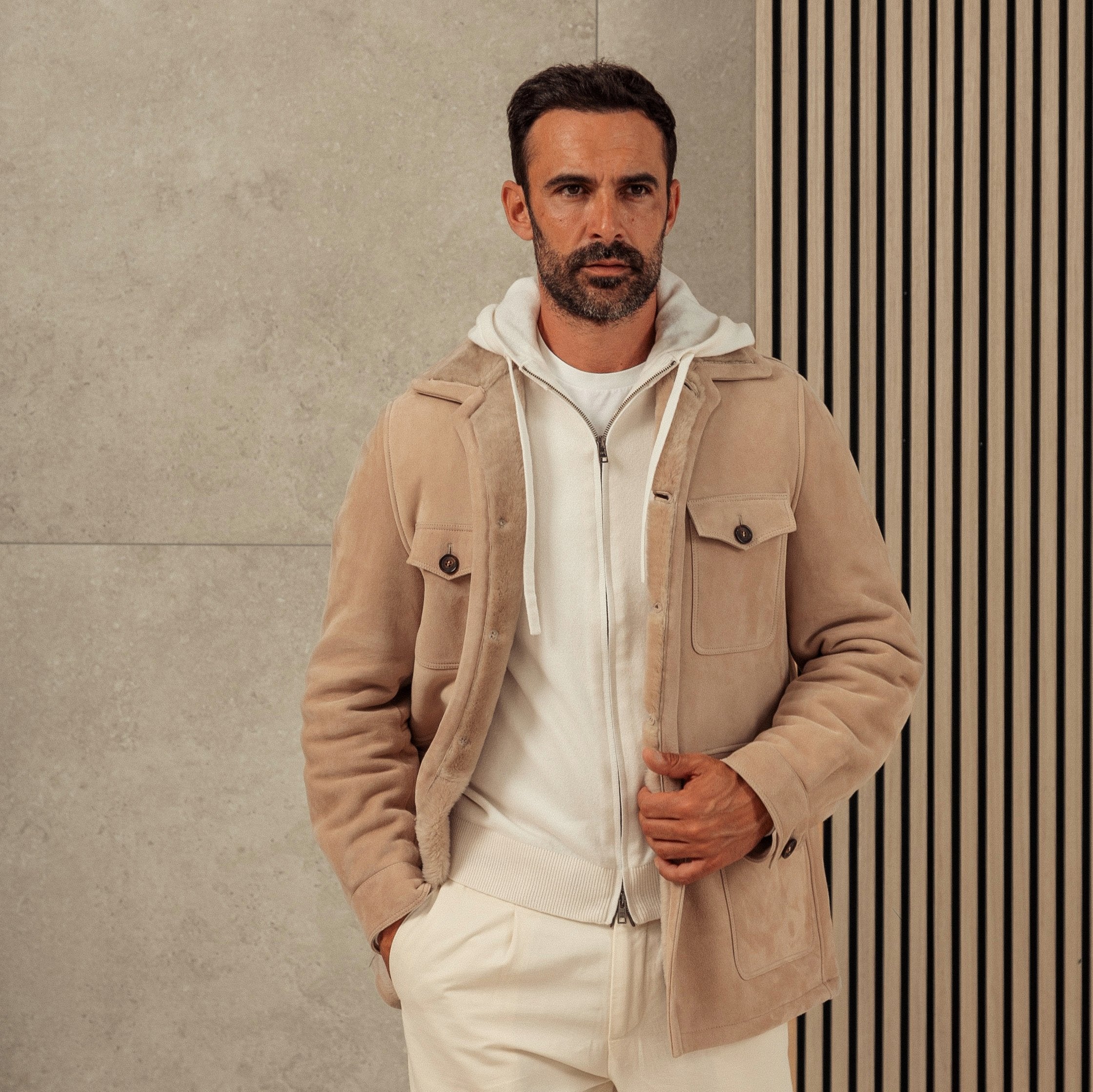 Iconic Shearling Field Jacket – Rifugio Handmade Leather Jackets